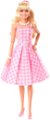 Front Zoom. Barbie - The Movie 11.5" Doll in Gingham Dress.