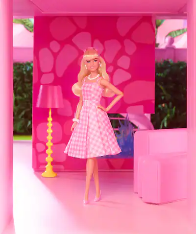 Barbie The Movie 11.5" Doll in Gingham Dress HPJ96 - Best Buy Barbie The Movie 11.5" Doll in Gingham Dress HPJ96 - Best Buy