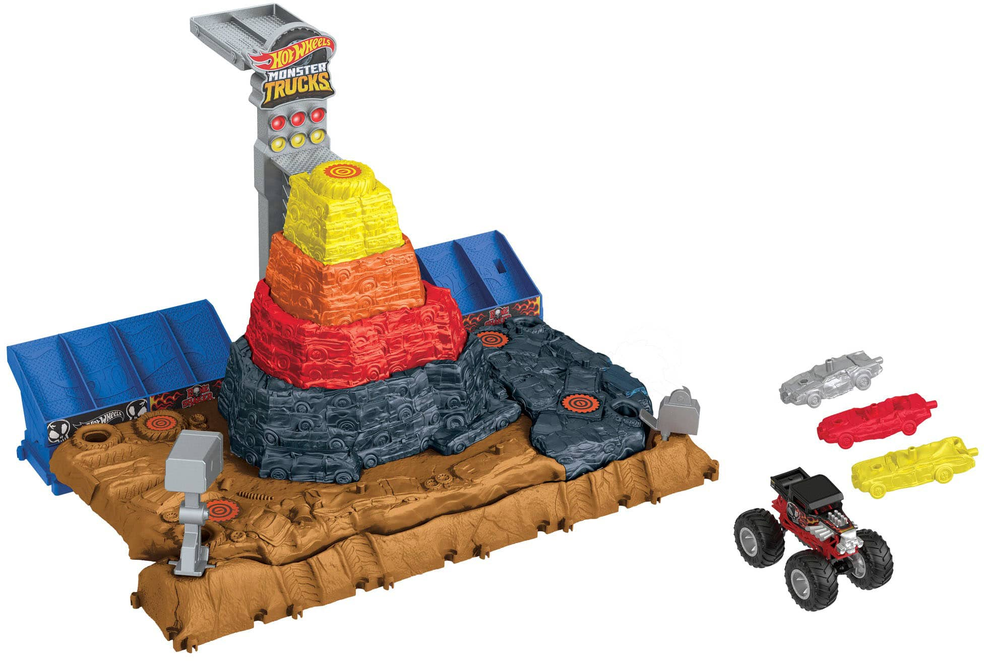 Hot Wheels Monster Trucks Wreckin' Raceway Playset  - Best Buy