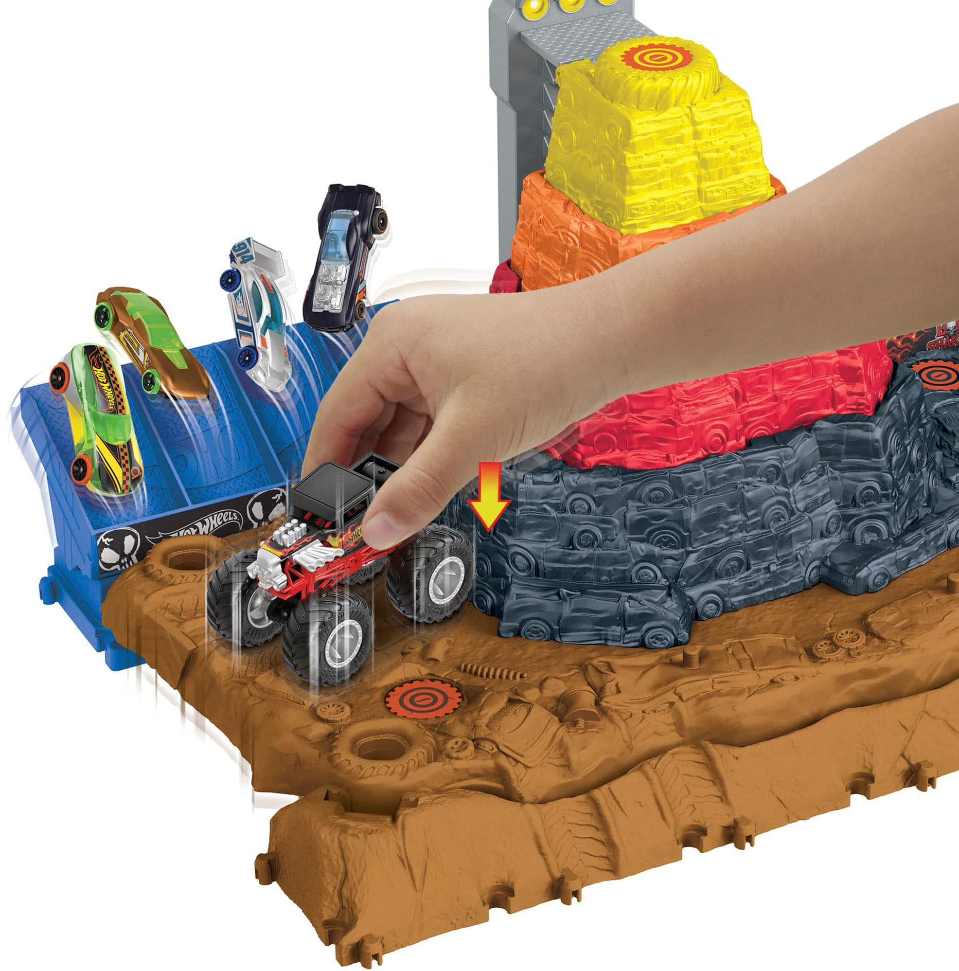 Hot Wheels Monster Trucks Playset