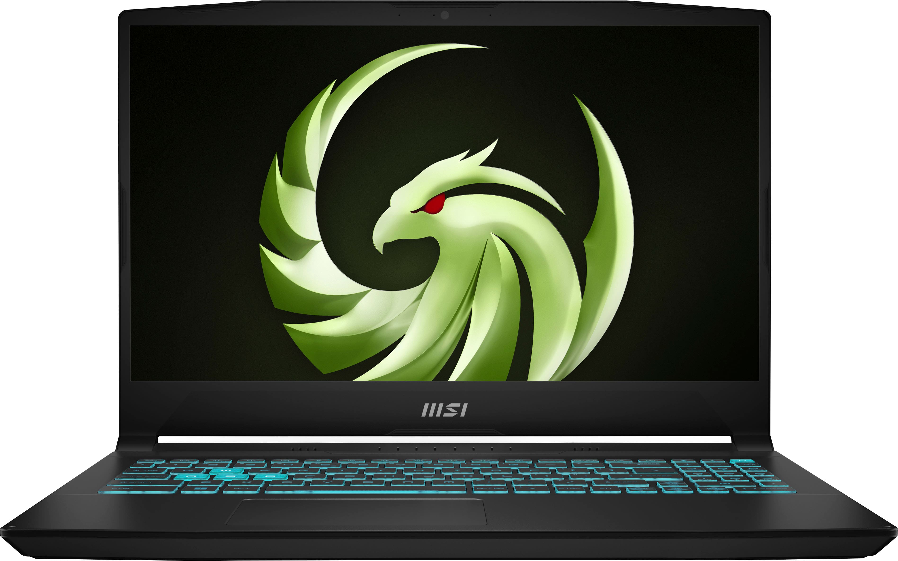 Front. MSI - Bravo 15 15.6" 144hz Gaming Laptop FHD - Ryzen 7-7735HS with 16GB RAM - Radeon RX6550M with 4G GDDR6 - 512GB NVMe SSD - Black.