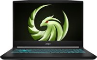 MSI - Bravo 15 15.6" 144hz Gaming Laptop FHD - Ryzen 5-7535HS with 16GB RAM - GeForce RTX 4050 with 6G GDDR6 - 512GB NVMe SSD - Black - Front_Zoom