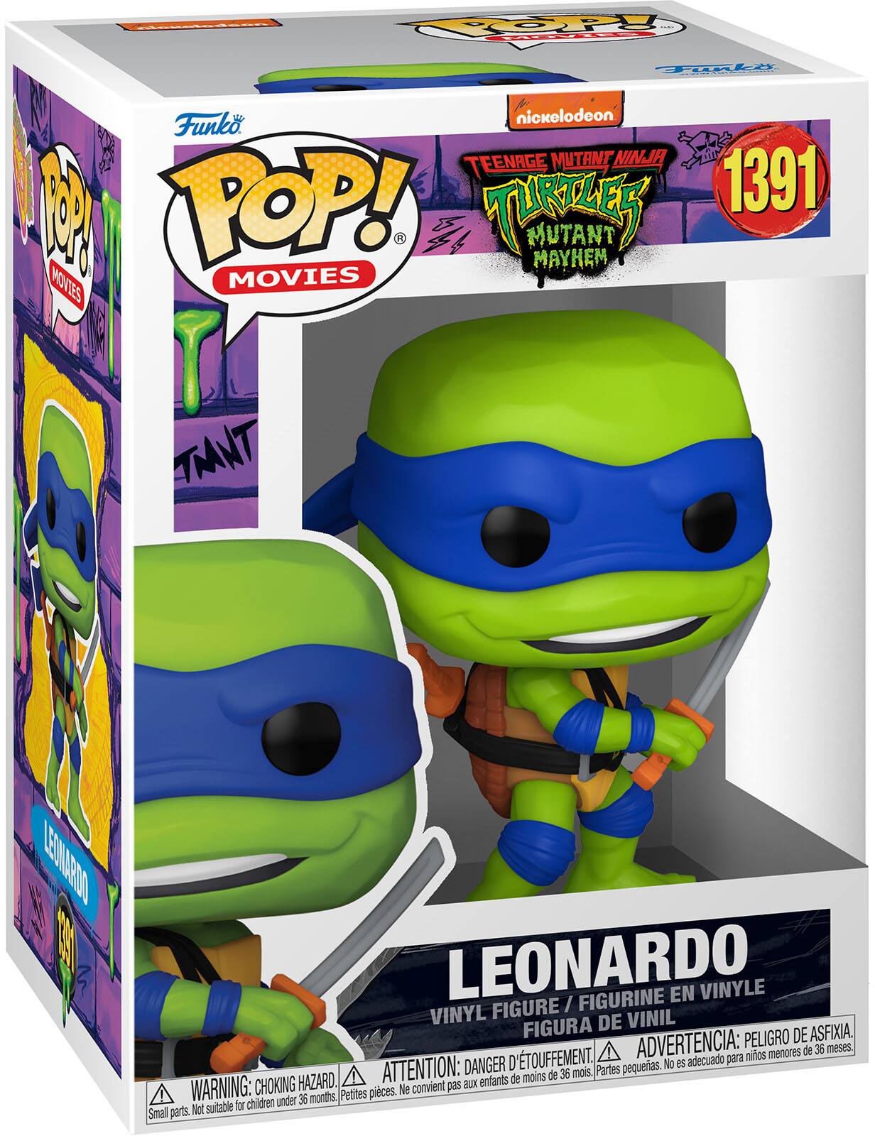 Angle. Funko - POP! Movies: Teenage Mutant Ninja Turtles Mutant Mayhem-Leonardo.