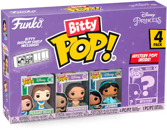 Front. Funko - Bitty POP! Disney- Belle 4 Pack.