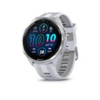  Garmin Forerunner 955 (Whitestone) GPS Running & Triathlon  Smartwatch, Gift Box with Wall Adapter, Screen Protectors (x4) & Case