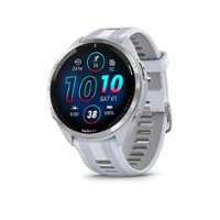 Garmin - Forerunner 965 GPS Smartwatch 47 mm Fiber-reinforced polymer - Titanium/Whitestone - Front_Zoom