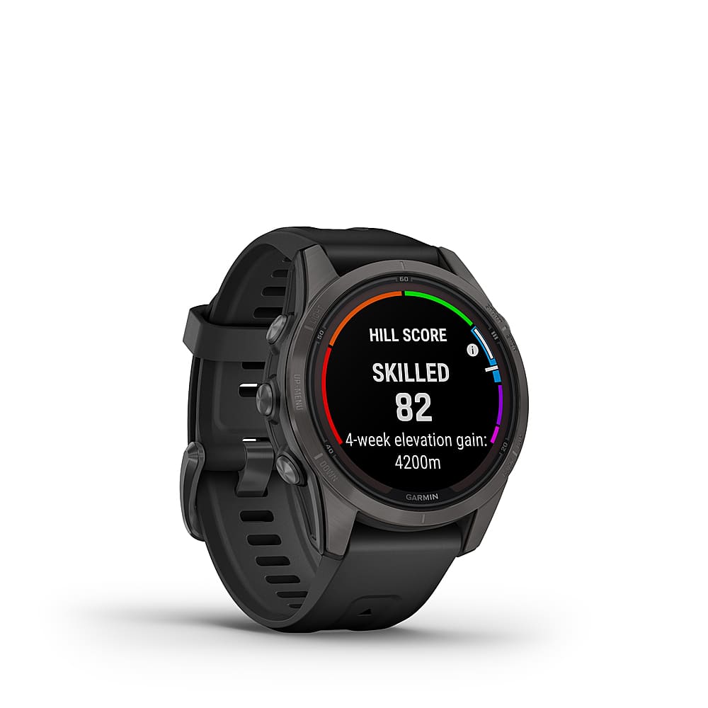 Garmin fenix 7S Sapphire Solar GPS Smartwatch - negro/carbon - DLC