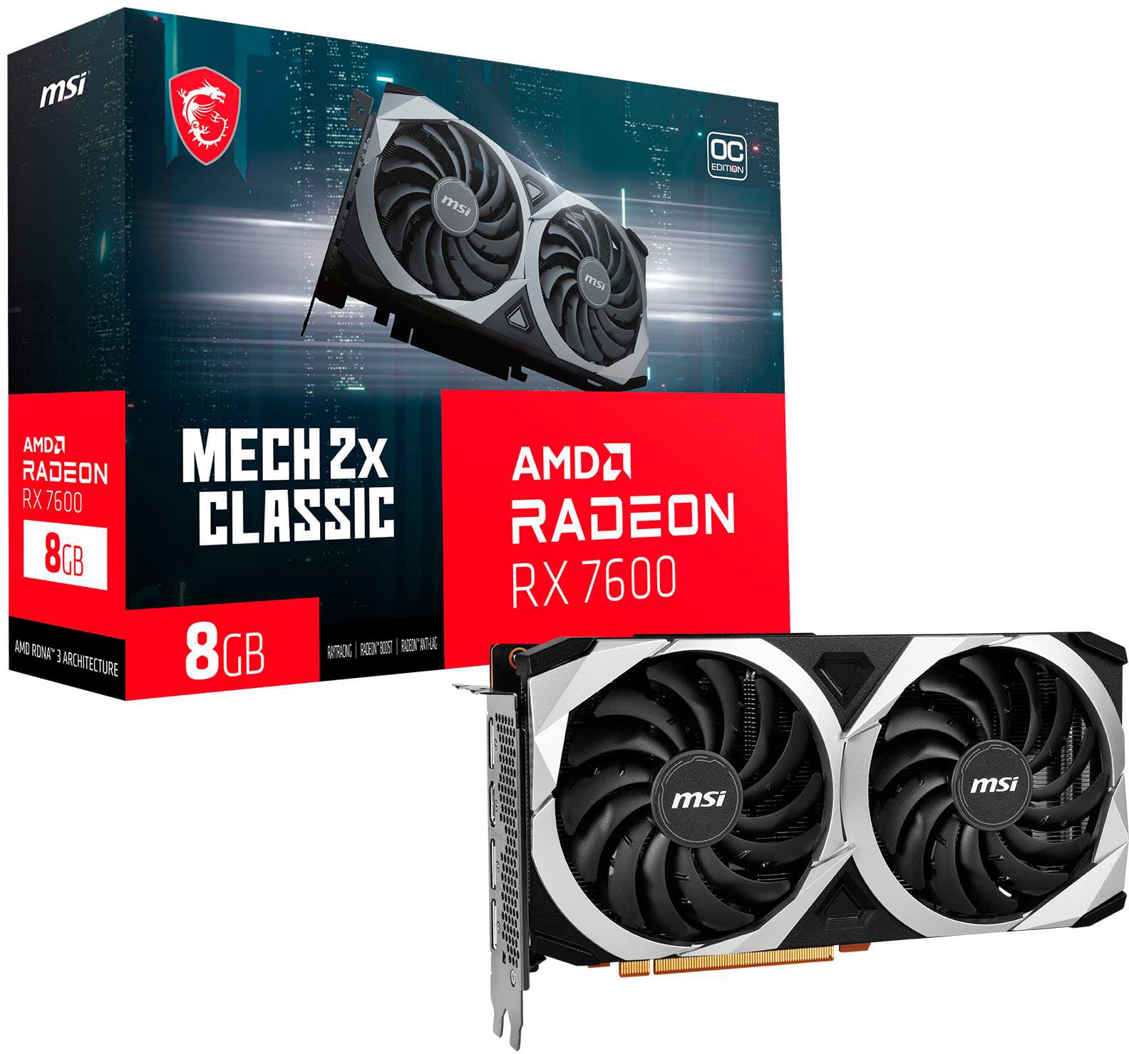 AMD Radeon RX 7600 8 GB (MBA) Review - A quiet and short GeForce