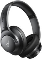 Soundcore - by Anker Q20i True Wireless Noise Canceling Over-the-Ear Headphones - Black - Front_Zoom