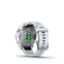 Back. Garmin - epix Pro (Gen 2) Standard Edition 42mm Fiber-Reinforced Polymer - Silver with Whitestone Band.