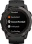 Left. Garmin - fenix 7X Pro Sapphire Solar GPS Smartwatch 51 mm Fiber-reinforced polymer - Carbon Gray DLC Titanium.