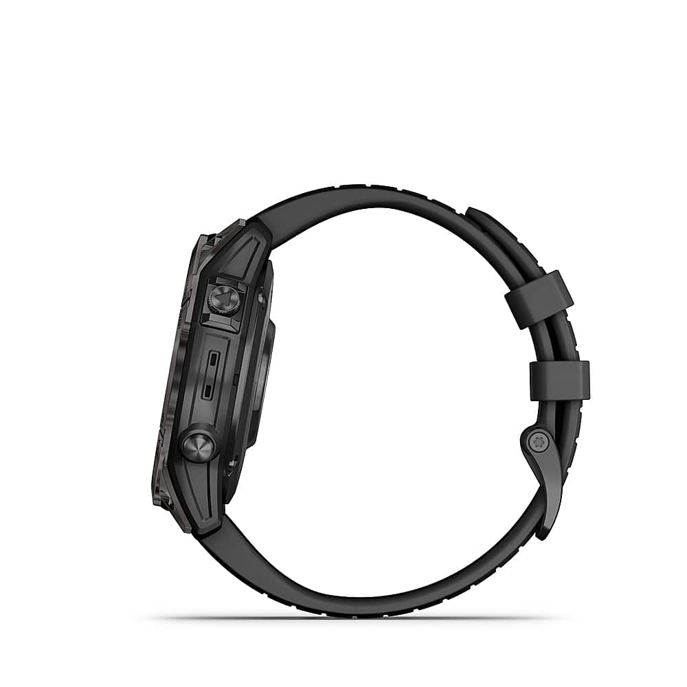 Alt View 2. Garmin - fenix 7 Pro Sapphire Solar GPS Smartwatch 47 mm Fiber-reinforced polymer - Carbon Gray DLC Titanium.