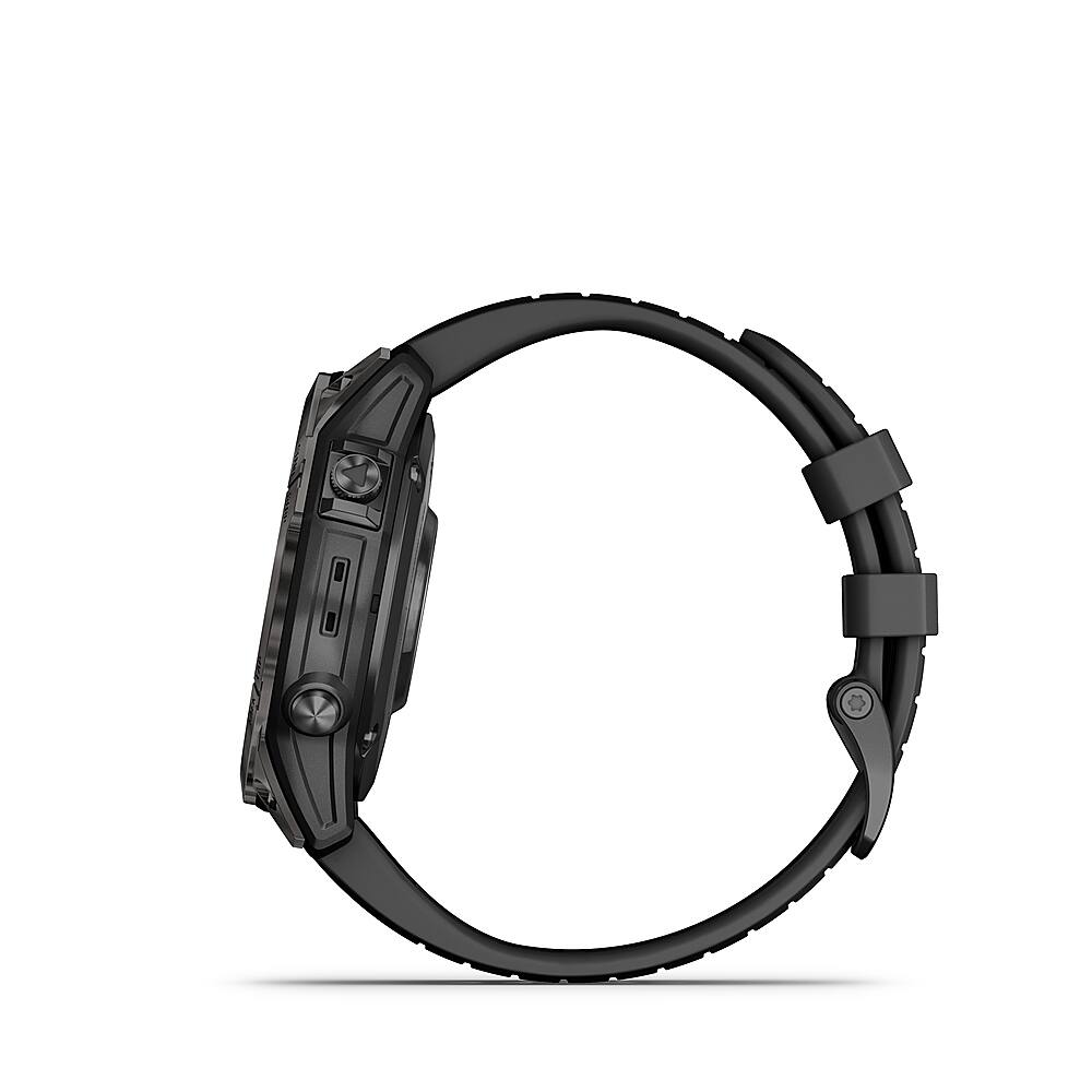 Alt View 2. Garmin - fenix 7 Pro Sapphire Solar GPS Smartwatch 47 mm Fiber-reinforced polymer - Carbon Gray DLC Titanium.