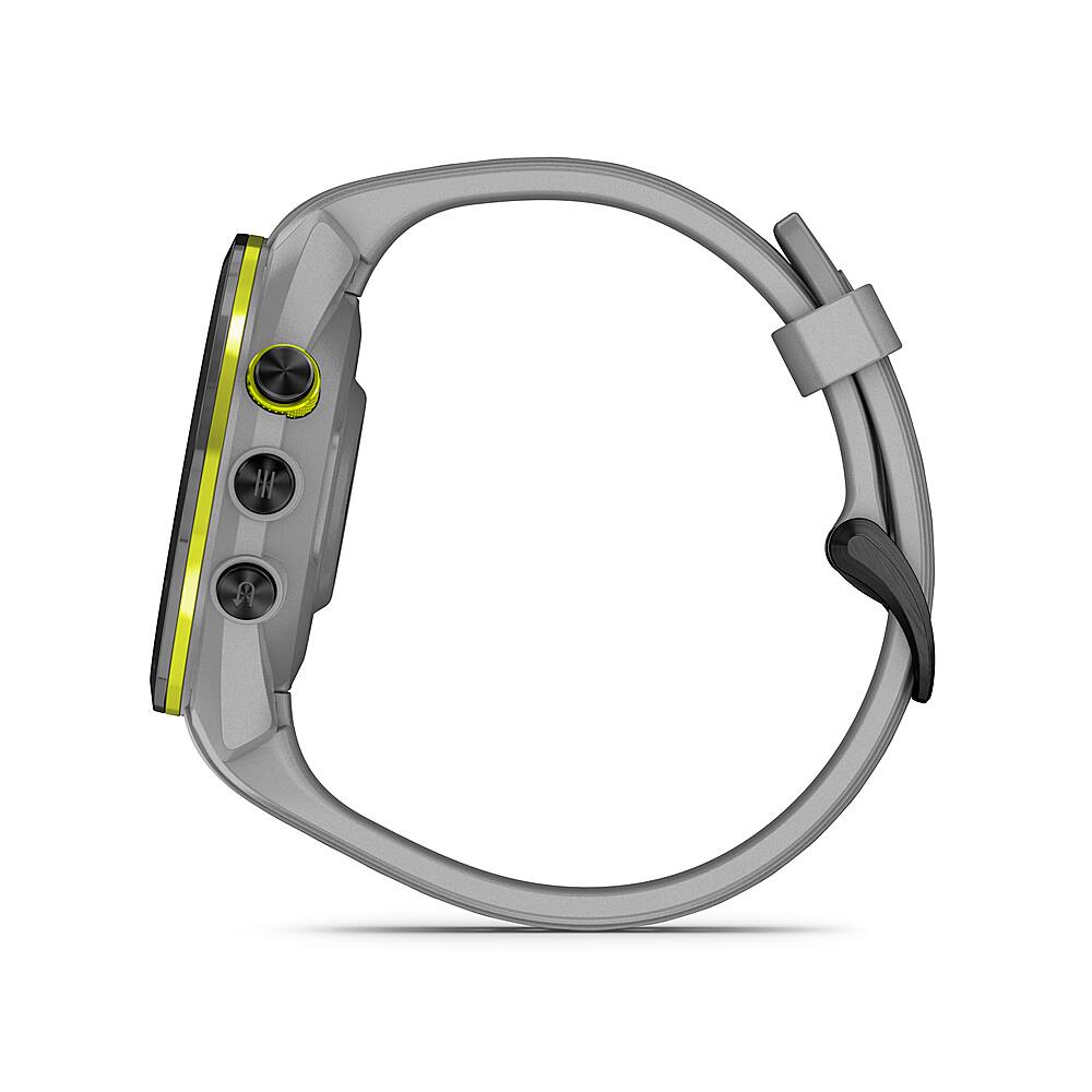 Alt View 3. Garmin - Approach S70 GPS Smartwatch 42mm Ceramic - Black Ceramic Bezel with Powder Gray Silicone Band.