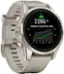 Angle. Garmin - epix Pro (Gen 2) Sapphire Edition 42mm Fiber-Reinforced Polymer - Soft Gold with Light Sand Band.