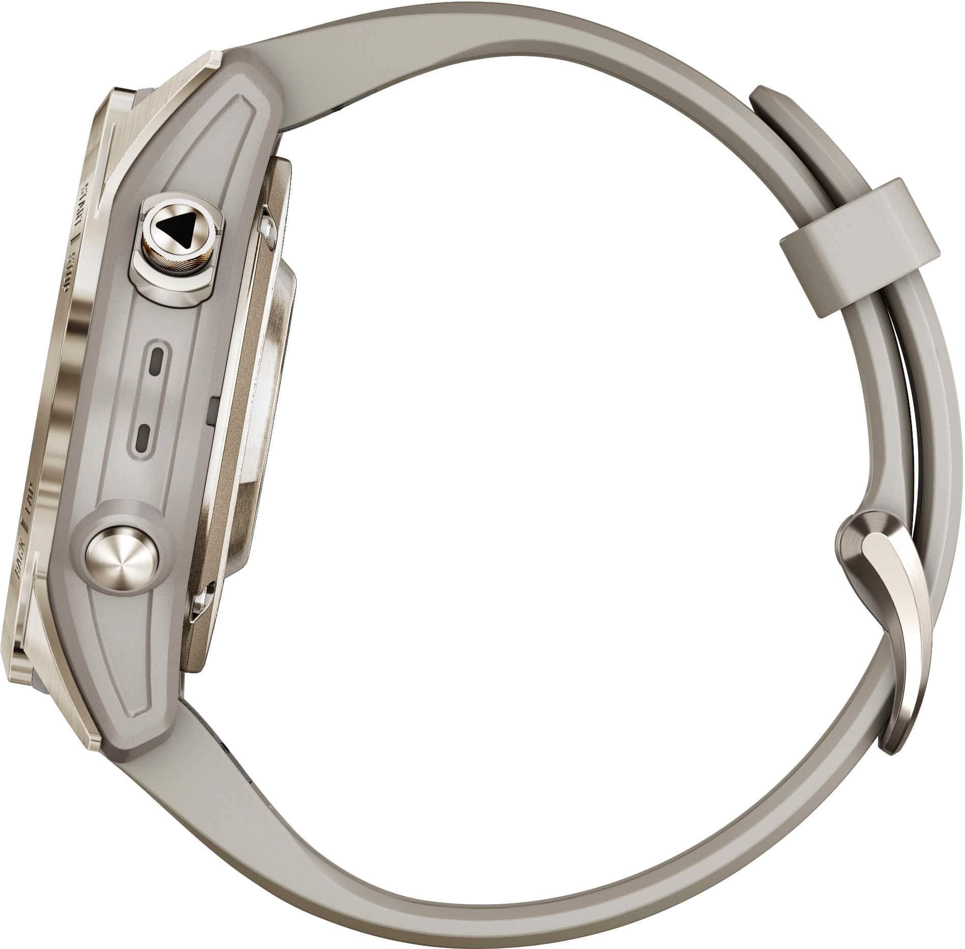 Alt View 2. Garmin - epix Pro (Gen 2) Sapphire Edition 42mm Fiber-Reinforced Polymer - Soft Gold with Light Sand Band.