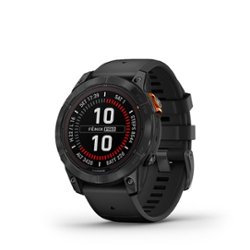 Garmin - fenix 7 Pro Solar GPS Smartwatch 47 mm Fiber-reinforced polymer - Slate Gray - Front_Zoom