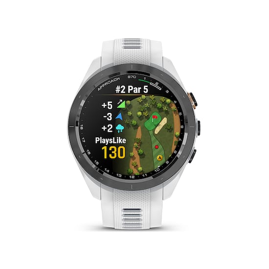 Garmin Approach S70 GPS Smartwatch 42mm Ceramic Black Ceramic Bezel with  White Silicone Band 010-02746-00 - Best Buy