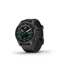 Garmin - epix Pro (Gen 2) Sapphire Edition 42mm Fiber-Reinforced Polymer - Carbon Gray DLC Titanium with Black Band - (2024) - Front_Zoom