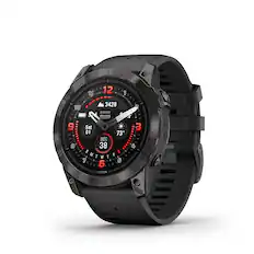 Front. Garmin - epix Pro (Gen 2) Sapphire Edition 51mm Fiber-Reinforced Polymer - Carbon Gray DLC Titanium with Black Band.