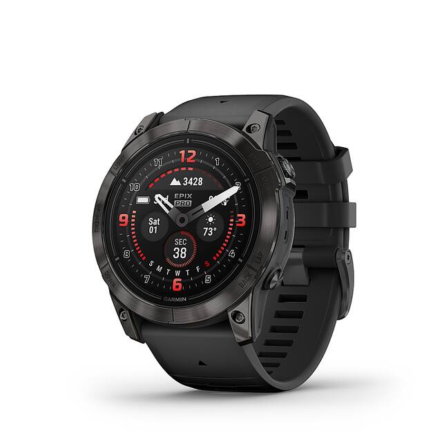 Garmin - epix Pro (Gen 2) Sapphire Edition 51mm Fiber-Reinforced Polymer - Carbon Gray DLC Titanium with Black Band - (2024)