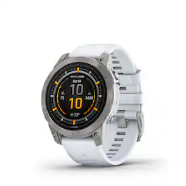 Garmin - epix Pro (Gen 2) Sapphire Edition 47mm Fiber-Reinforced Polymer - Titanium with Whitestone Band - (2024)