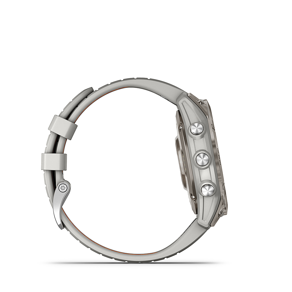 For Garmin Fenix 7 Pro 51mm Tortoise Shell Stainless Steel Watch  Band(Sliver)