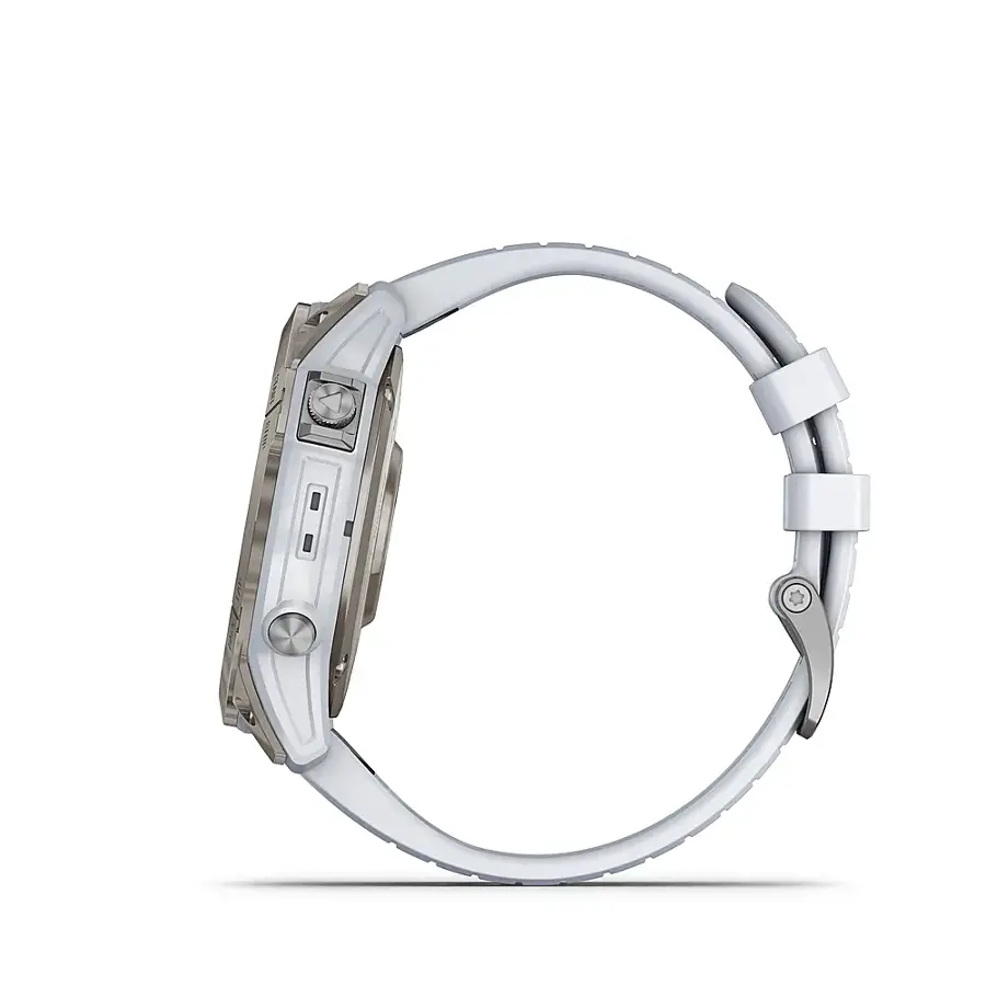 Alt View 2. Garmin - epix Pro (Gen 2) Sapphire Edition 51mm Fiber-Reinforced Polymer - Titanium with Whitestone Band.