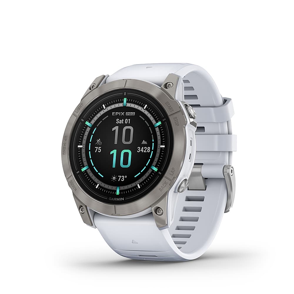 Garmin Epix 2 Glass, Silver / Gray Silicone Band