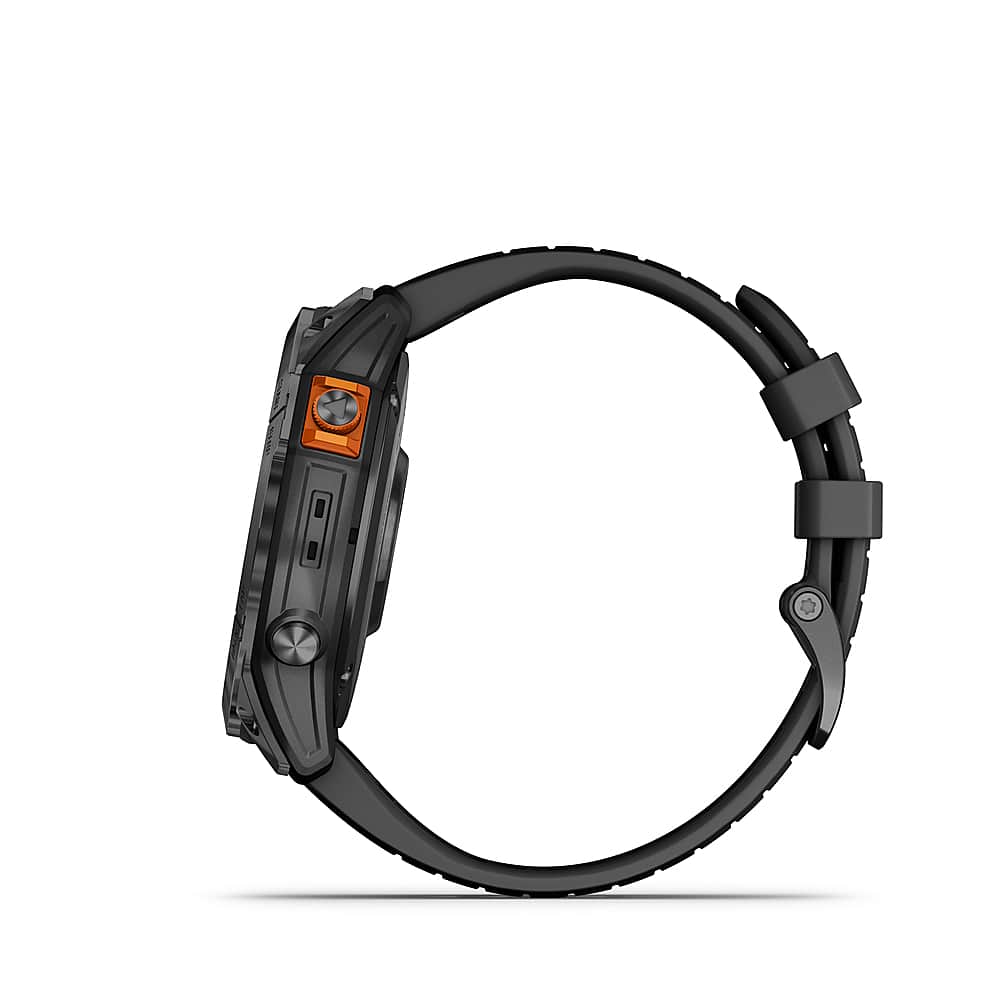 Alt View 2. Garmin - fenix 7X Pro Solar GPS Smartwatch 51 mm Fiber-reinforced polymer - Slate Gray.
