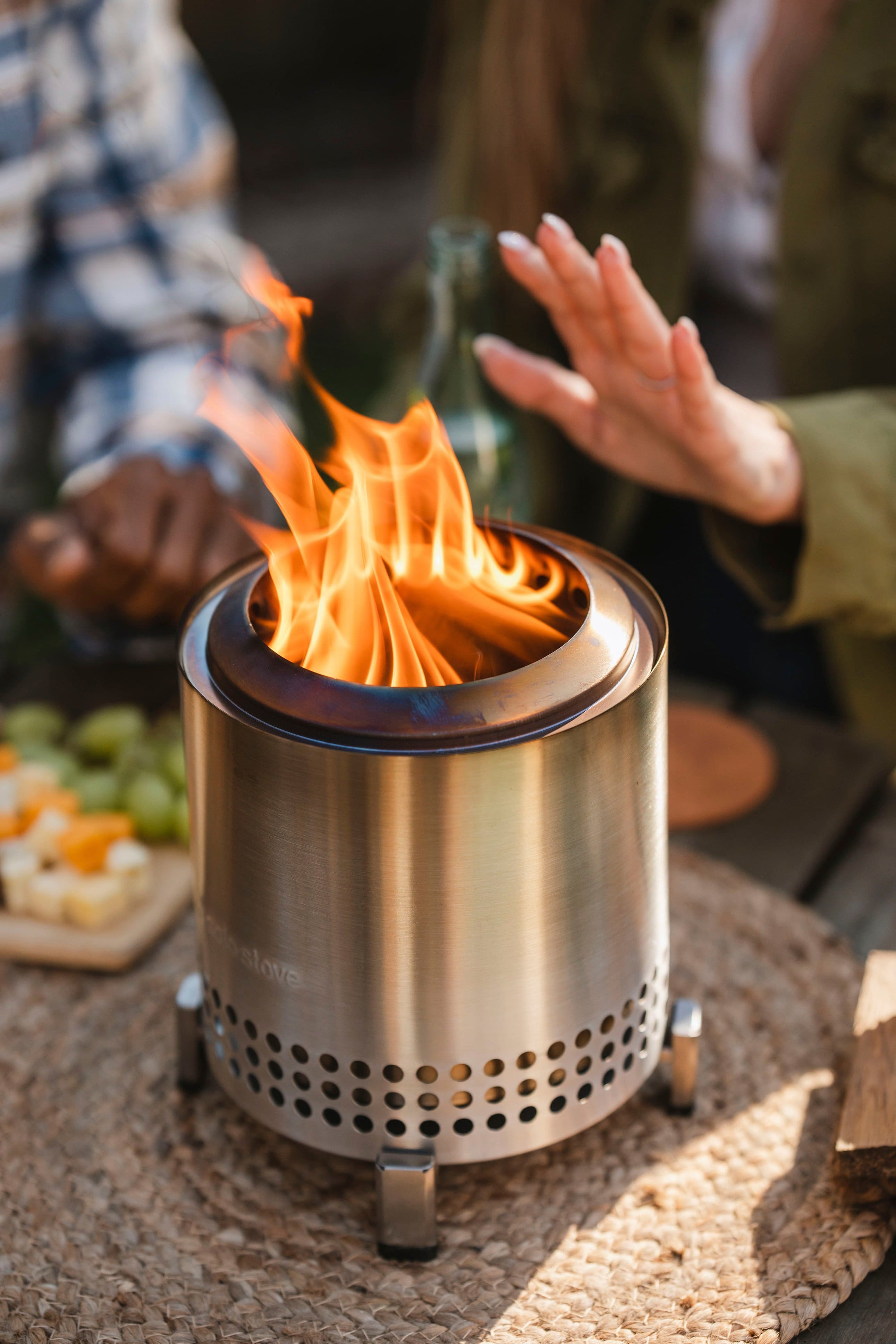 Alt View 14. Solo Stove - Mesa XL Firepit - Stainless Steel.
