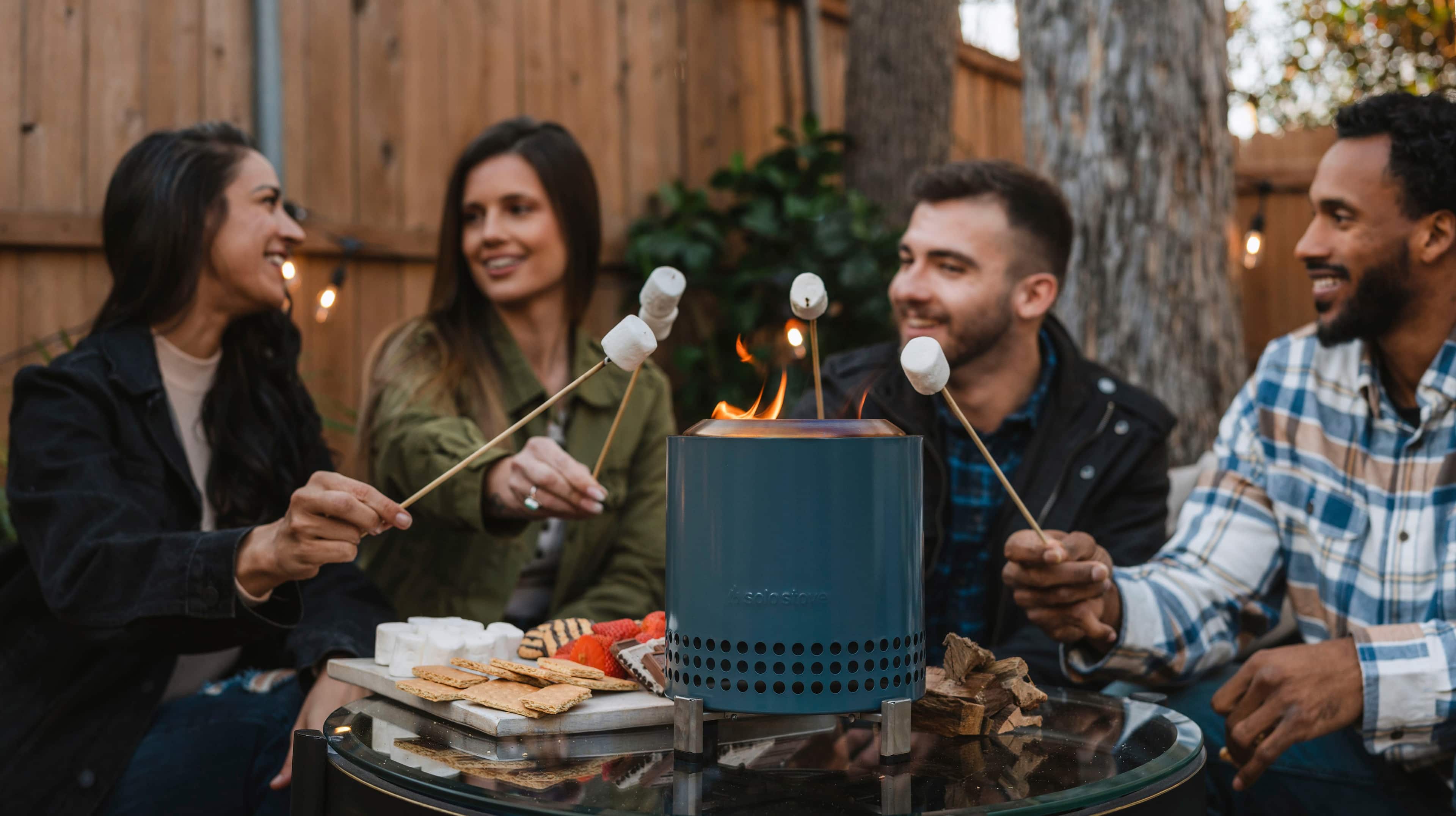 Alt View 16. Solo Stove - Mesa XL Firepit - Blue.