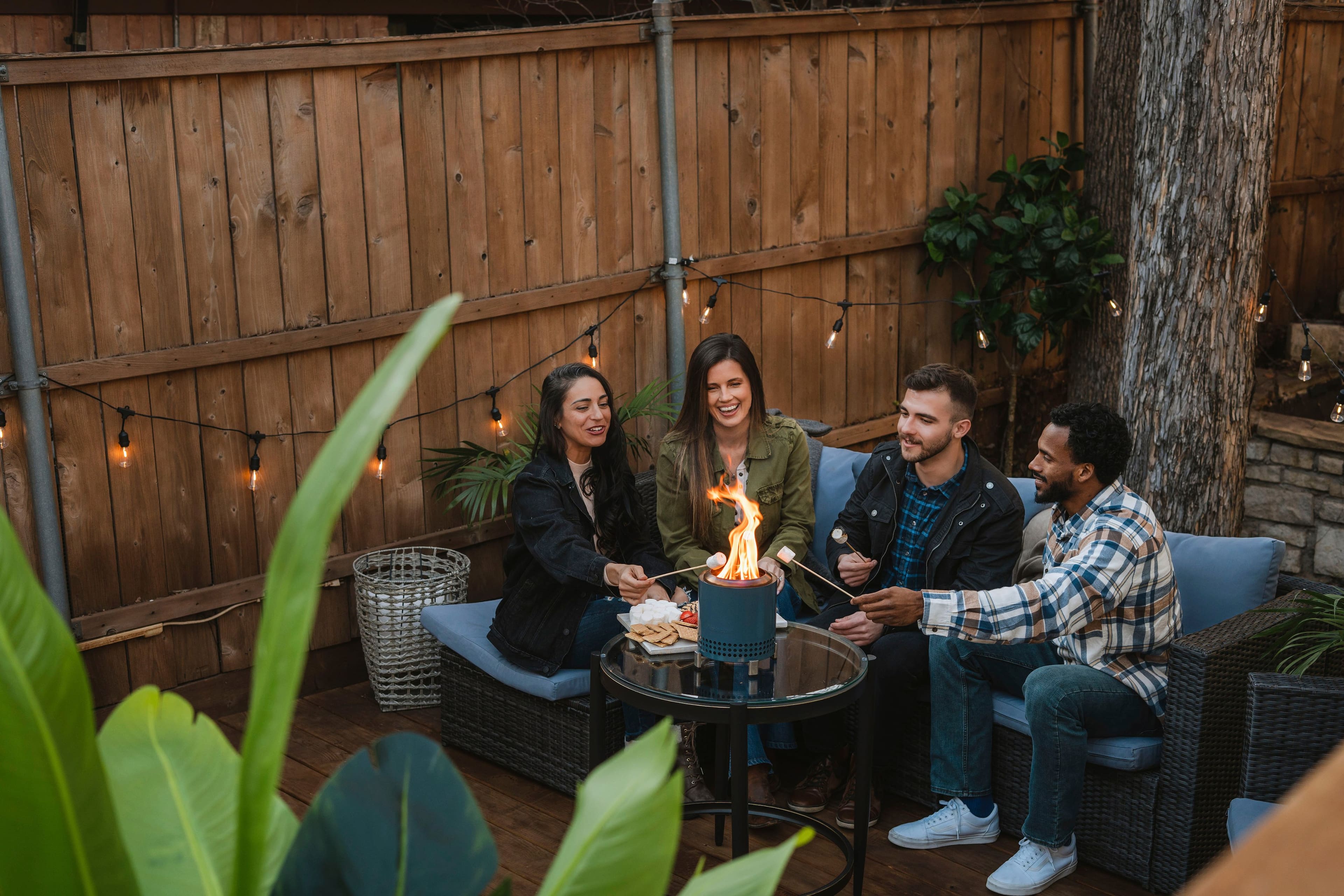 Alt View 18. Solo Stove - Mesa XL Firepit - Blue.