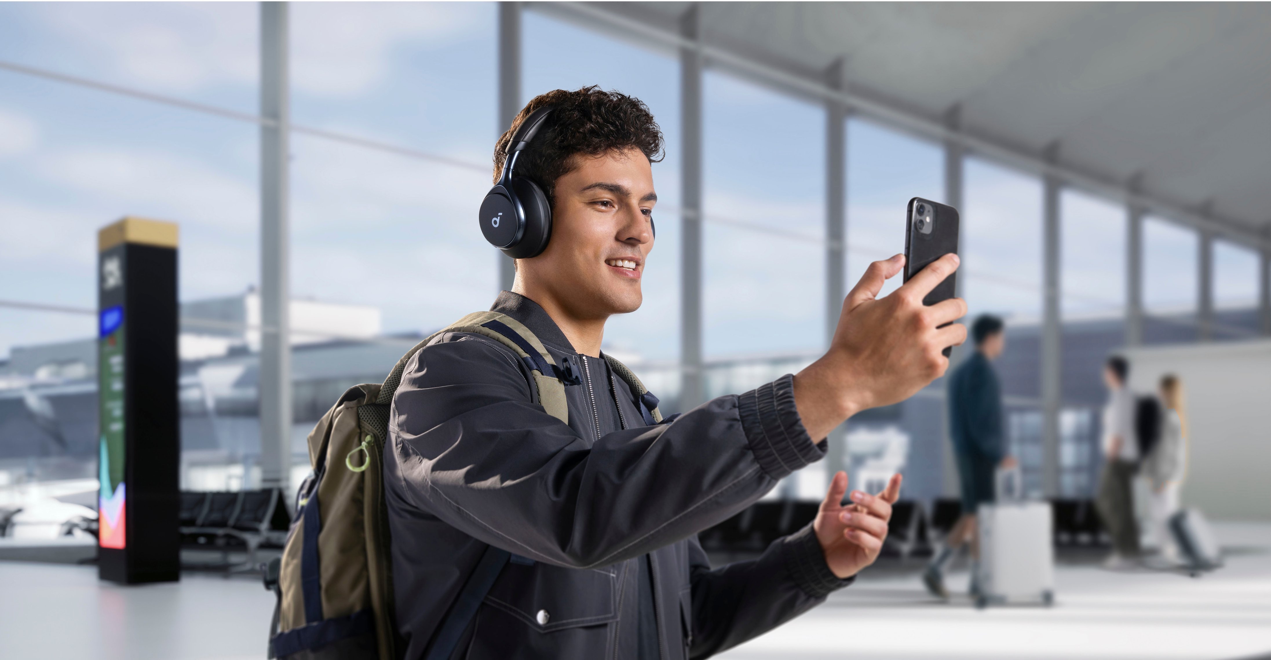 soundcore By Anker- Space One Bluetooth Over-Ear Headphones, AANC, Up to  60-Hrs of Playtime , 3D SS