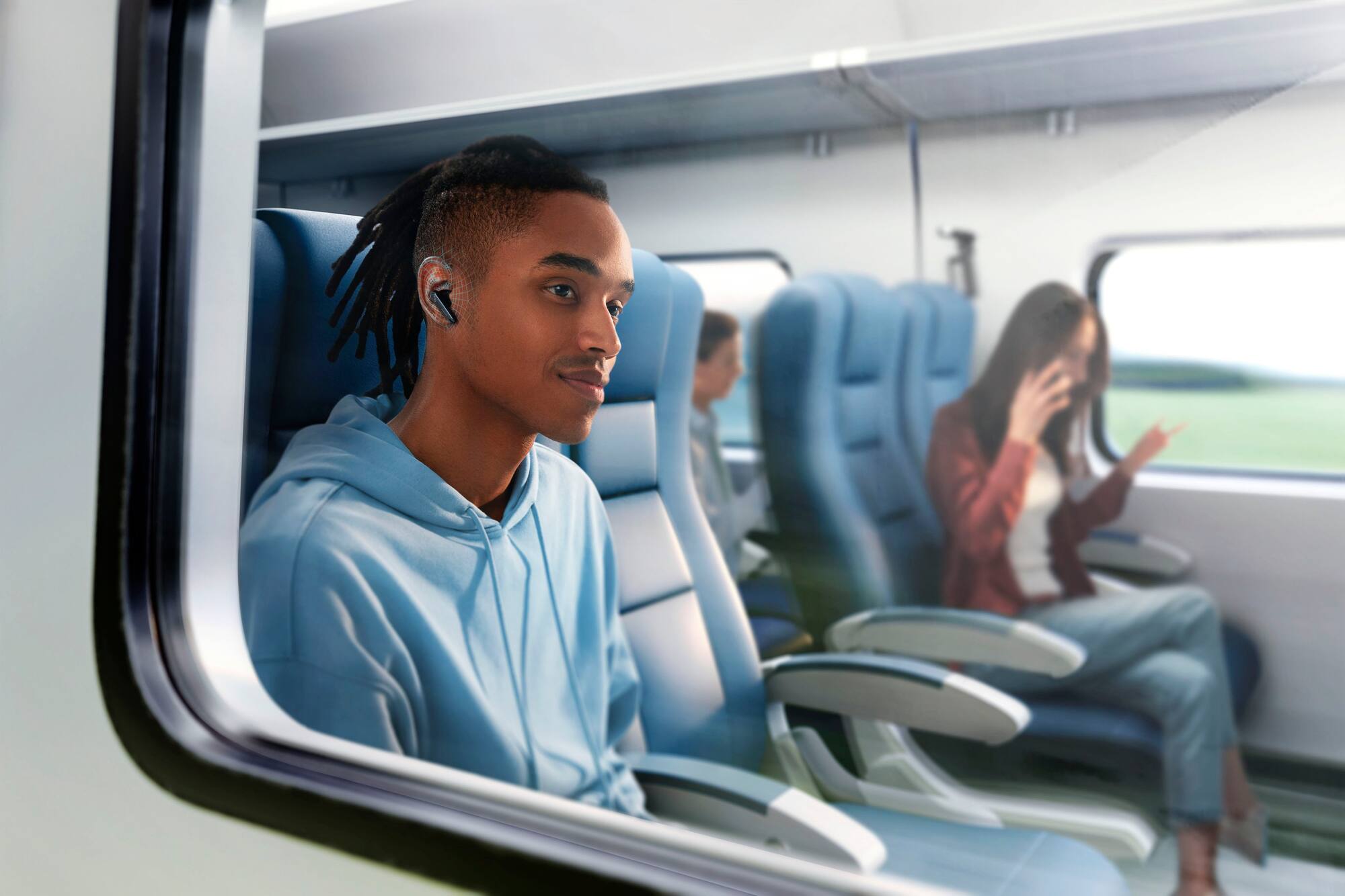 Zoom in on Alt View Zoom 15. Soundcore - by Anker Liberty 4 NC Noise Canceling True Wireless Earbud Headphones - Black.