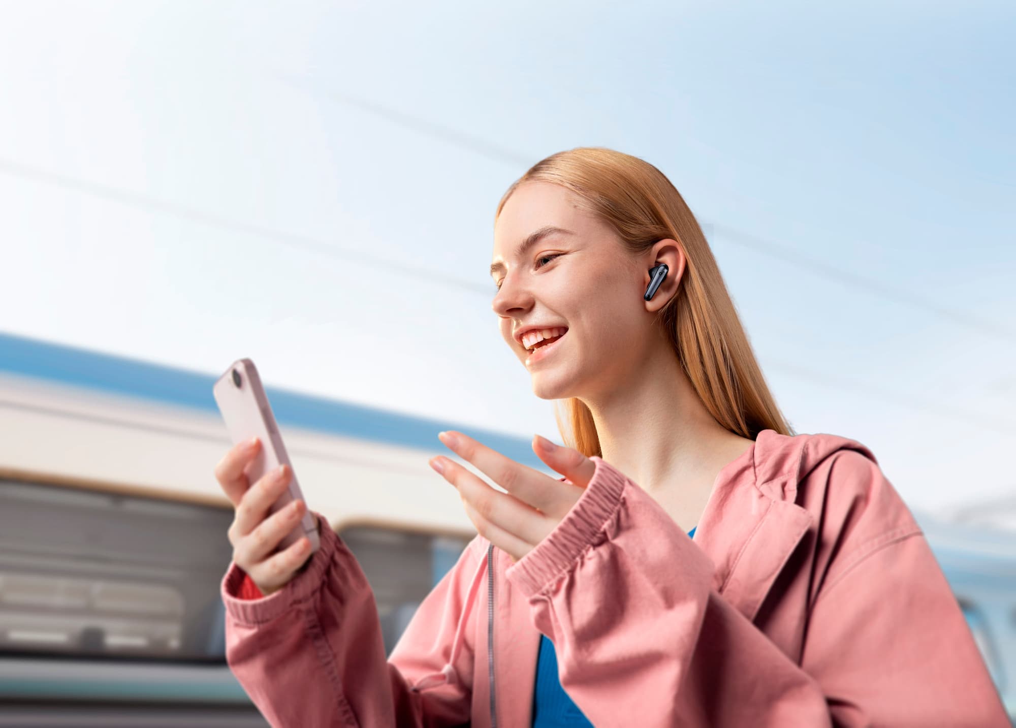 Zoom in on Alt View Zoom 17. Soundcore - by Anker Liberty 4 NC Noise Canceling True Wireless Earbud Headphones - Black.