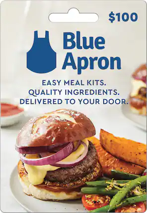 Front. Blue Apron - $100 Gift Card.