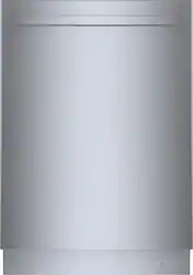 Bosch - 800 Series 24” Top Control Smart Built-In Tub Dishwasher with Flexible 3rd Rack - Stainless Steel - Front_Zoom