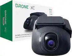 Front. DroneMobile - DroneMobile XC - 2K QHD Dash Cam with LTE + GPS + Wi-Fi - Works with All Vehicles - Black.