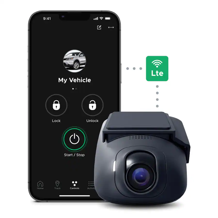 DroneMobile XC 2K QHD Dash Cam with LTE GPS Wi Fi Works with