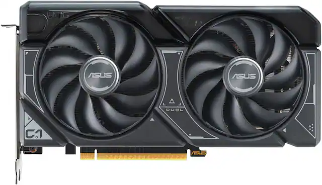 Front. ASUS - NVIDIA GeForce RTX 4060 Ti Dual Overclock 8GB GDDR6 PCI Express 4.0 Graphics Card - Black.