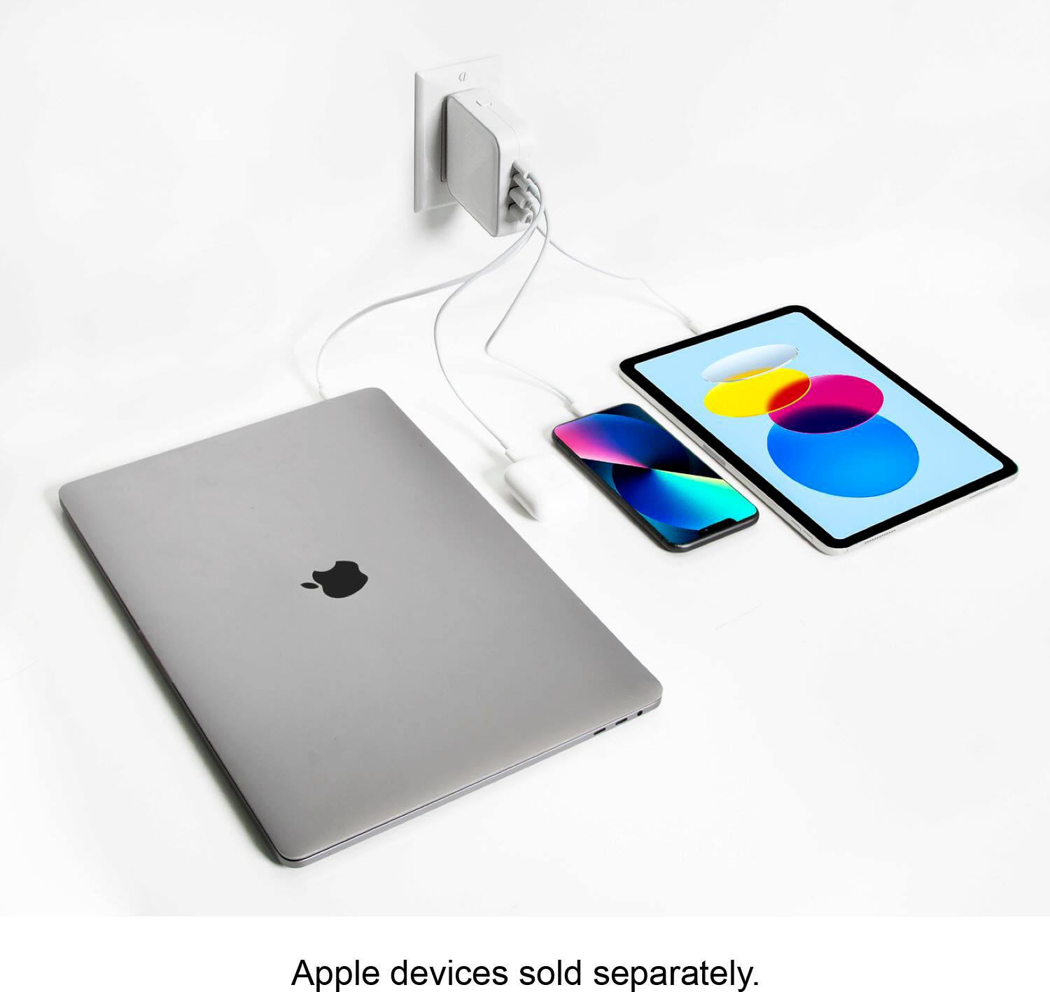 Alt View 19. Targus - 100W GaN Wall Charger - White.