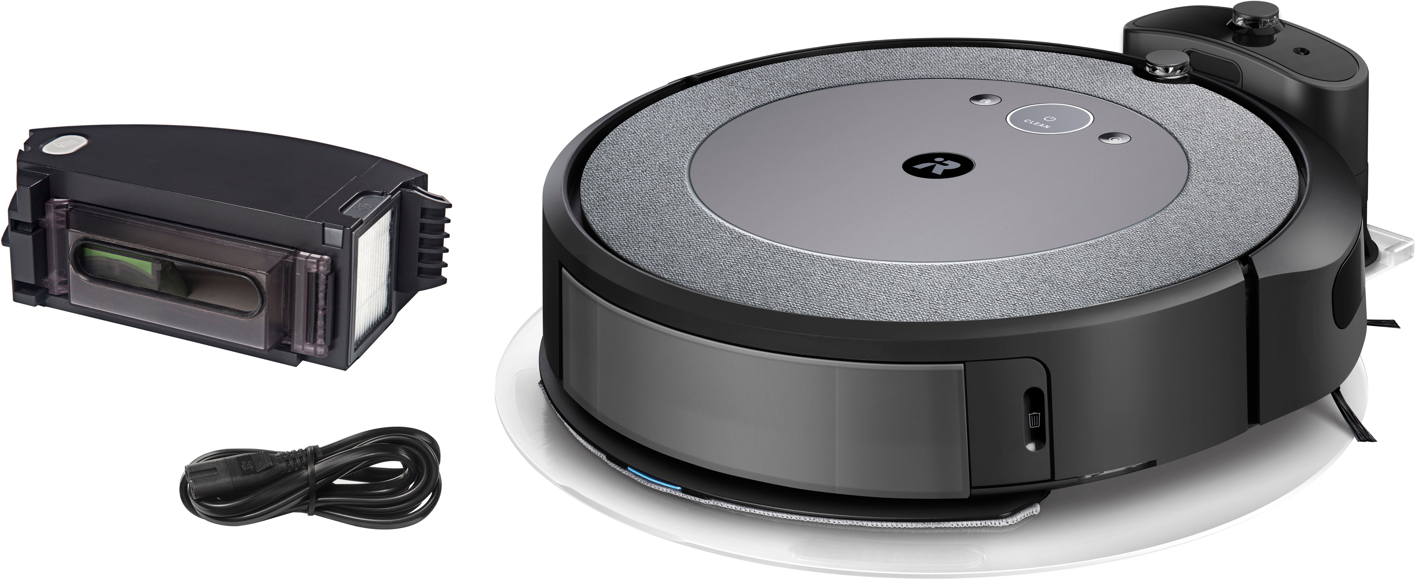 Angle View: iRobot Roomba j9+ Self-Emptying Robot Vacuum - Ruby Bronze