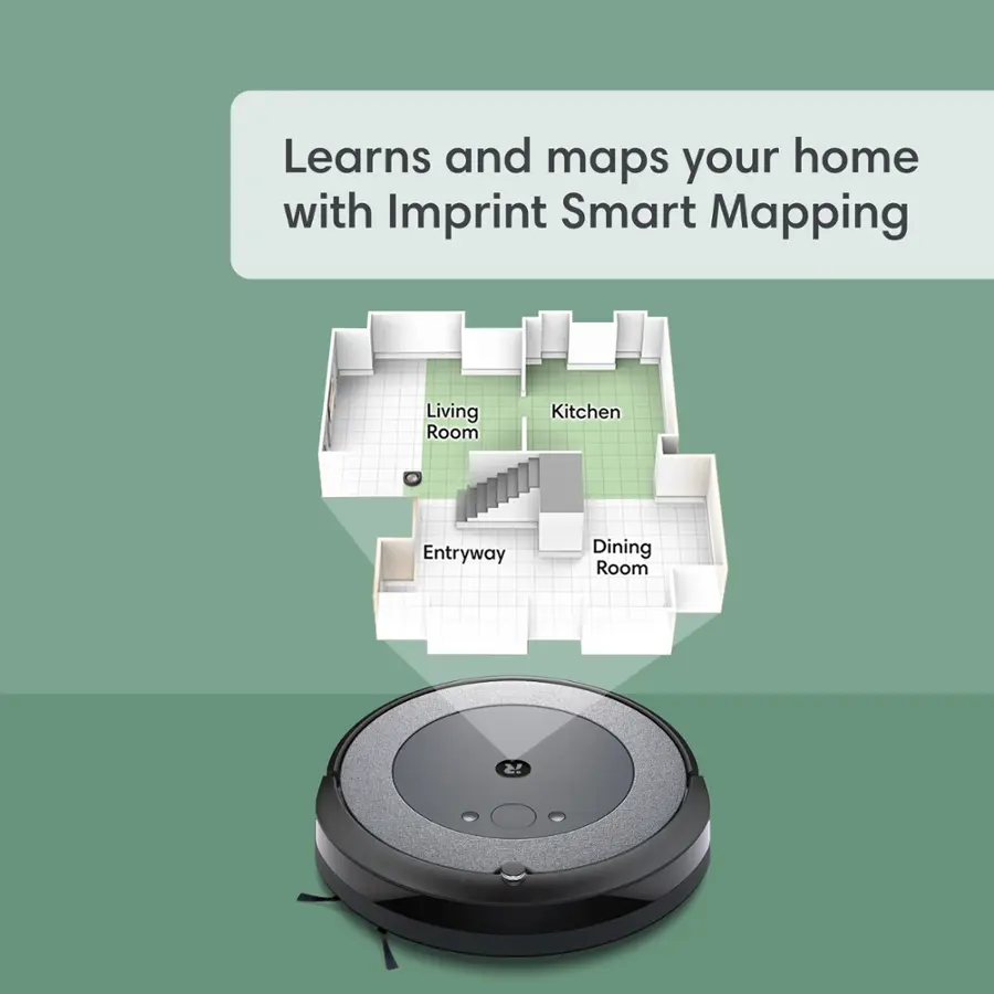 Learns and maps your home with Imprint Smart Mapping.
