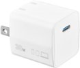 Insignia™ - 30W USB-C Foldable Wall Charger for iPhone 15/14/13/12 Series, Samsung Smartphones, iPad, MacBook Air, Tablets and More - White