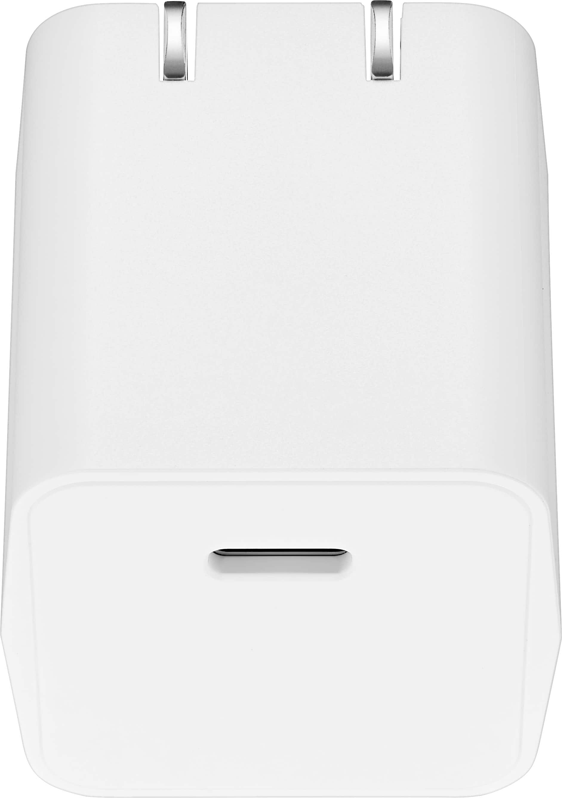 Alt View 1. Insignia™ - 30W USB-C Foldable Wall Charger for iPhone 15/14/13/12 Series, Samsung Smartphones, iPad, MacBook Air, Tablets and More - White.