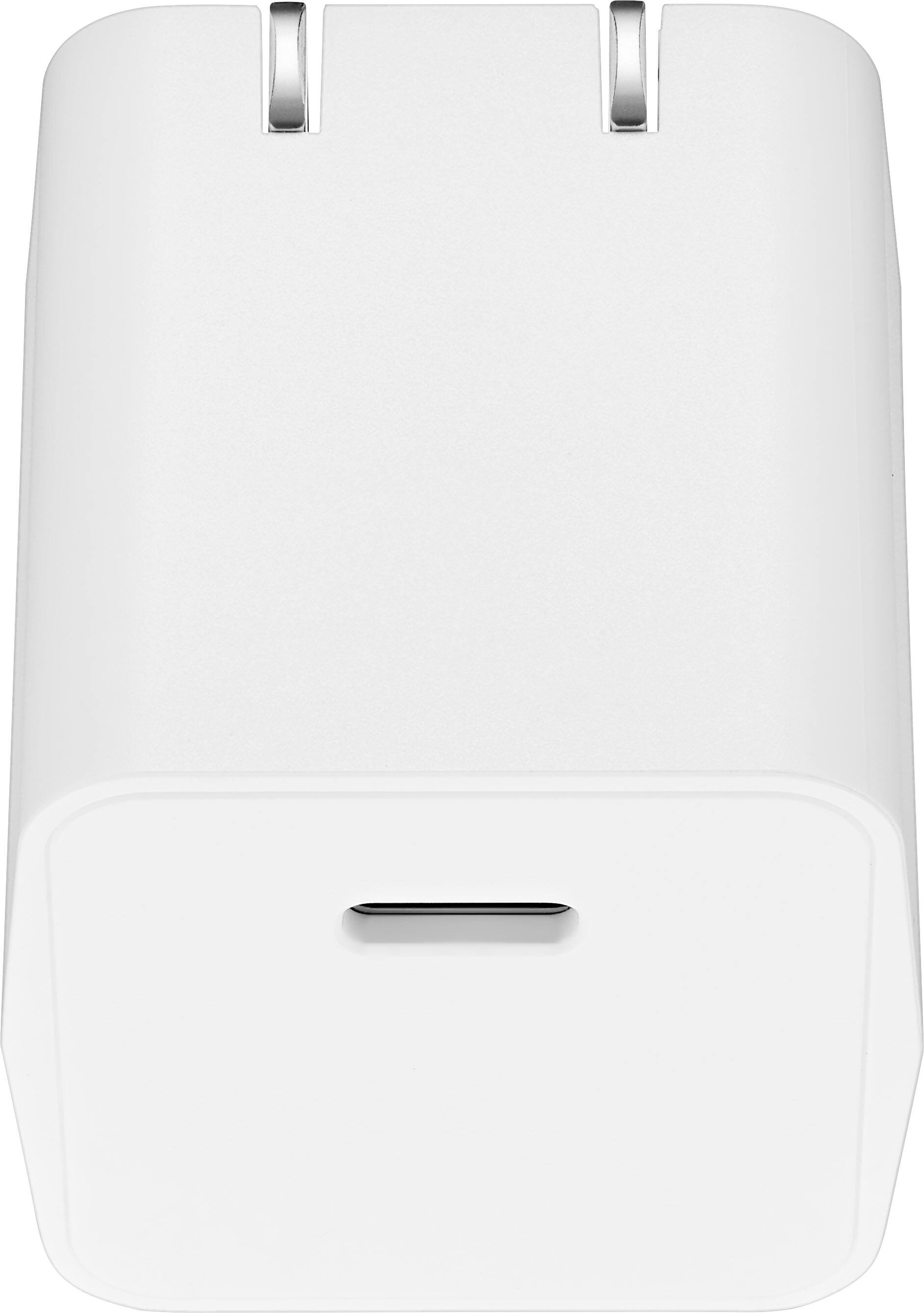 Alt View 1. Insignia™ - 30W USB-C Foldable Wall Charger for iPhone 15/14/13/12 Series, Samsung Smartphones, iPad, MacBook Air, Tablets and More - White.