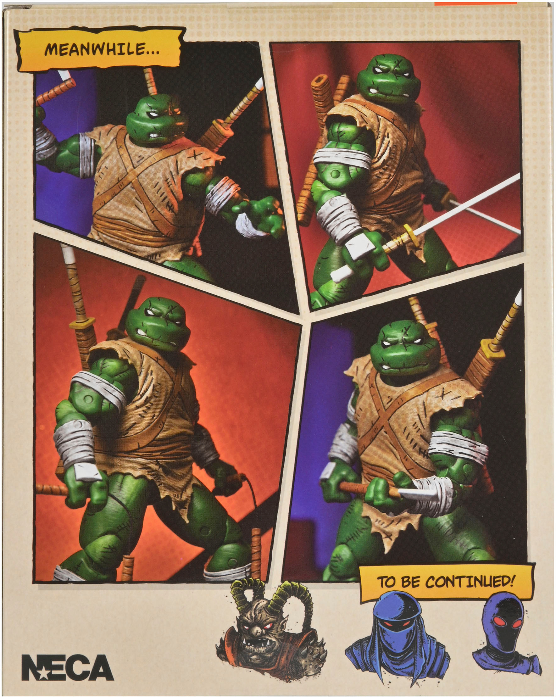 Left View: NECA - Teenage Mutant Ninja Turtles 7" Eastman and Laird's - Michelangelo The Wanderer