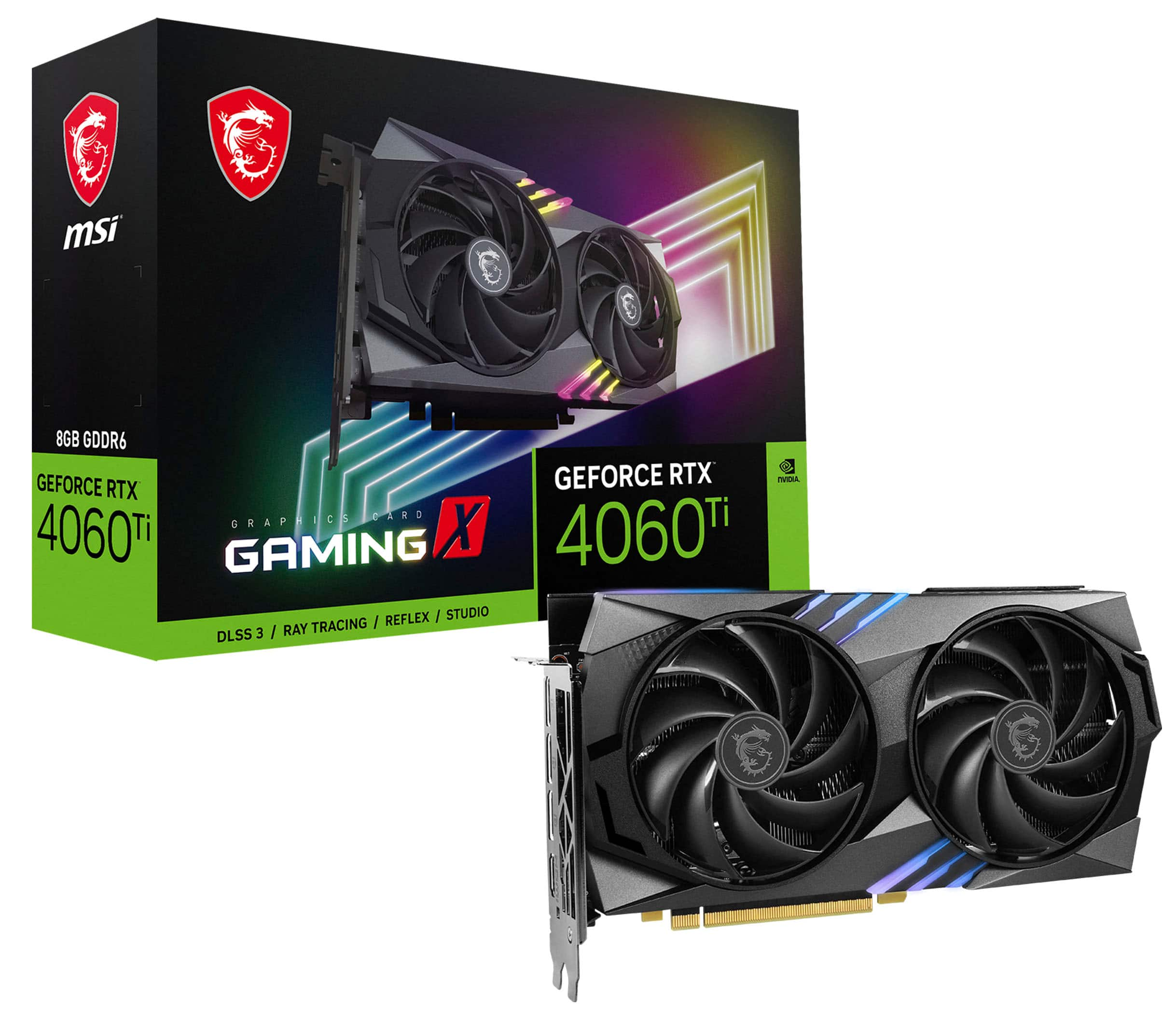 MSI NVIDIA GeForce RTX 4060 Ti GAMING 8GB DDR6X PCI Express 4.0