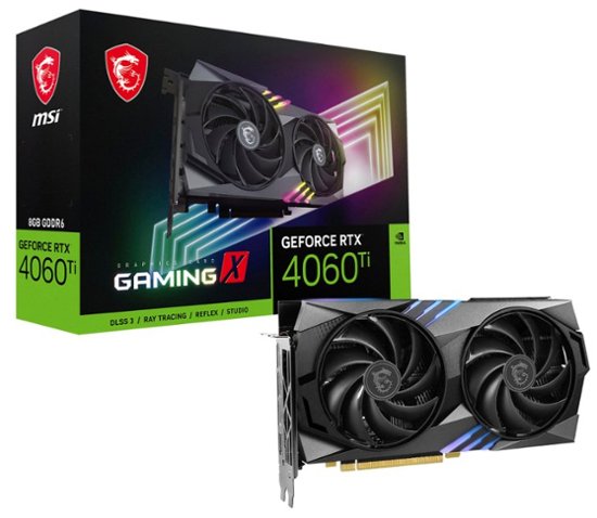 Front Zoom. MSI - NVIDIA GeForce RTX 4060 Ti GAMING 8GB DDR6X PCI Express 4.0 Graphics Card - Black.